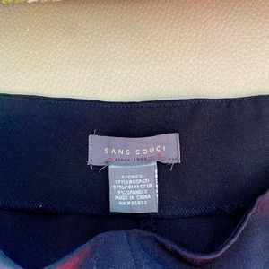 Black pants with lace bottoms